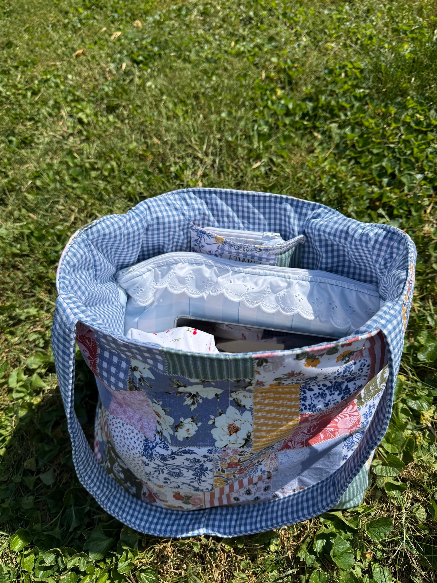 Patchwork Garden - Large Tote Bag