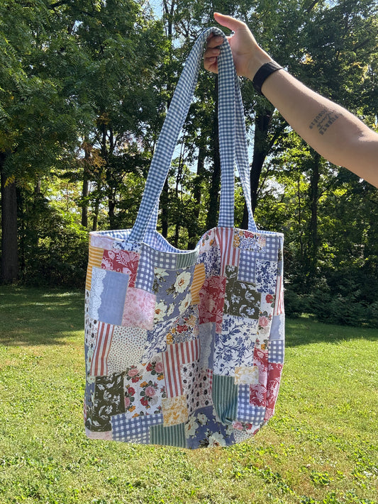 Patchwork Garden - Large Tote Bag